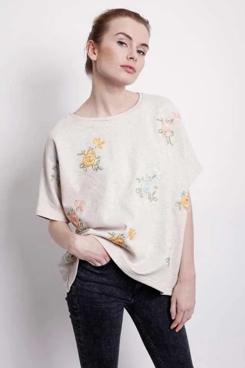 Embroidery Sloppy Joe Top sold by Traffic People product image thumbnail 2