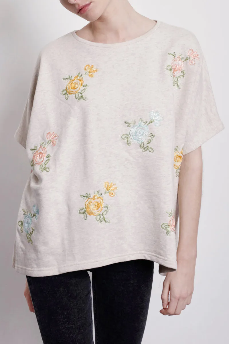 Embroidery Sloppy Joe Top sold by Traffic People