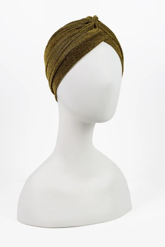 Metallic Sparkle Turban sold by Trashy Diva