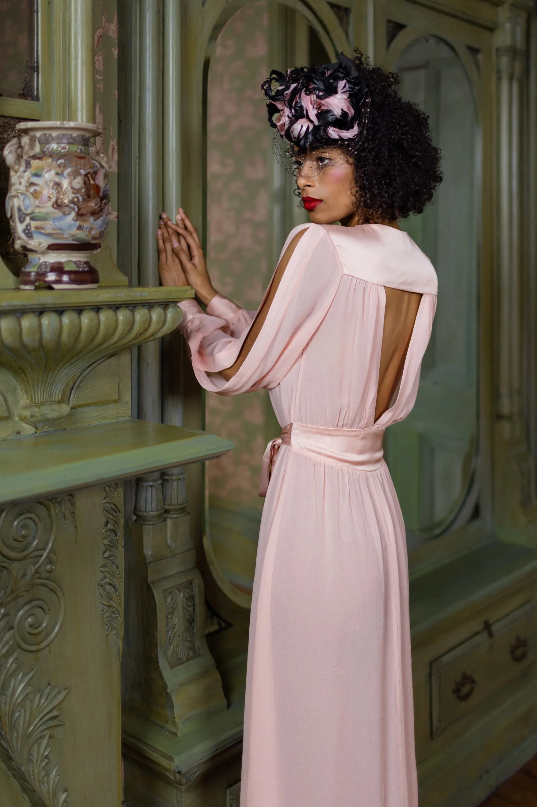 Starlet Robe - Peach - Peach Boudoir - Sale sold by Trashy Diva product image thumbnail 2