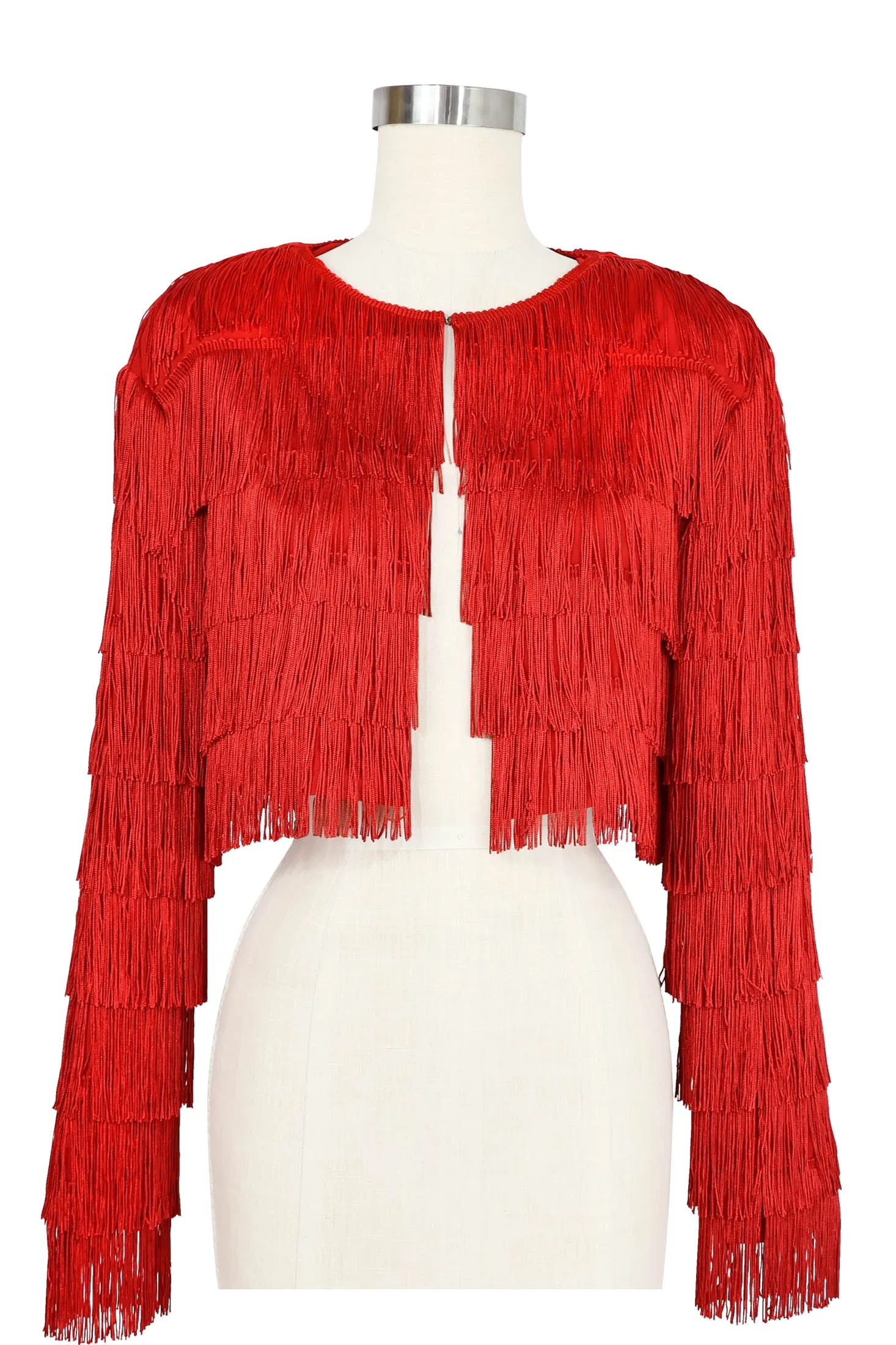 Shimmy Jacket - Red Fringe sold by Trashy Diva product image thumbnail 2
