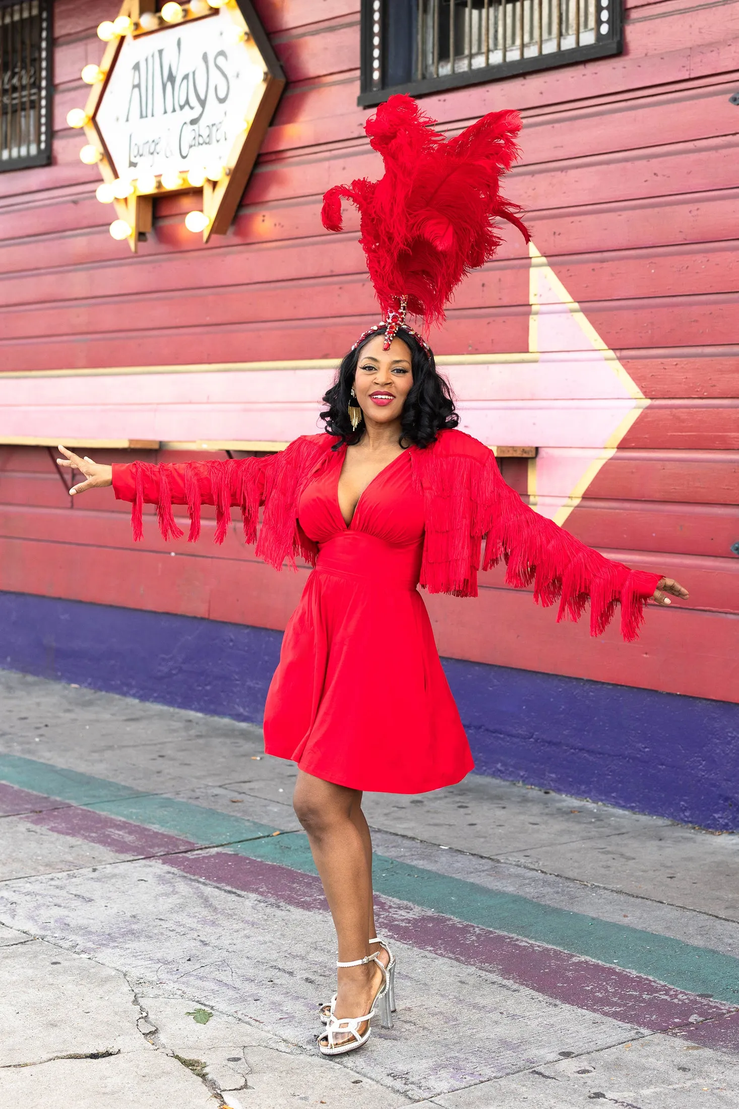 Shimmy Jacket - Red Fringe sold by Trashy Diva product image thumbnail 5