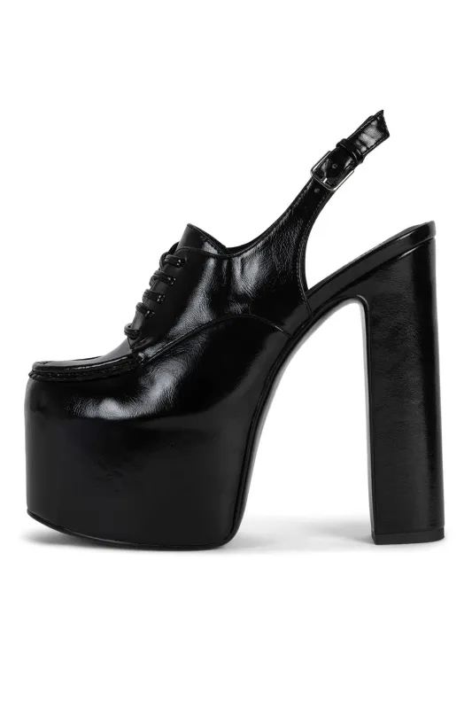 Jeffrey Campbell Last 4 Ever Platform Sling Back Oxford sold by Trashy Diva