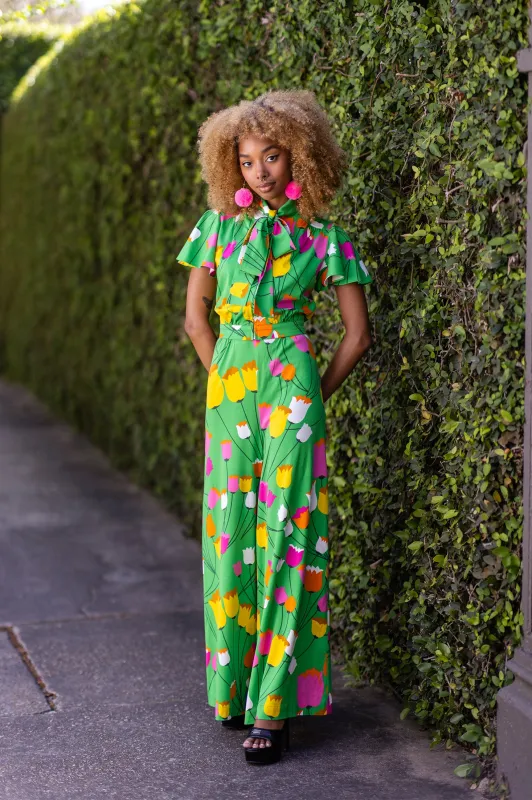 Belle Pants - Mod Tulips - Final Sale sold by Trashy Diva