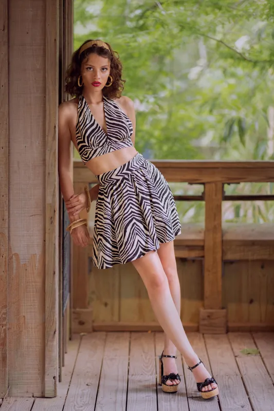 High Waist Shorts - Gigi's Zebra - Final Sale (In Store) sold by Trashy Diva