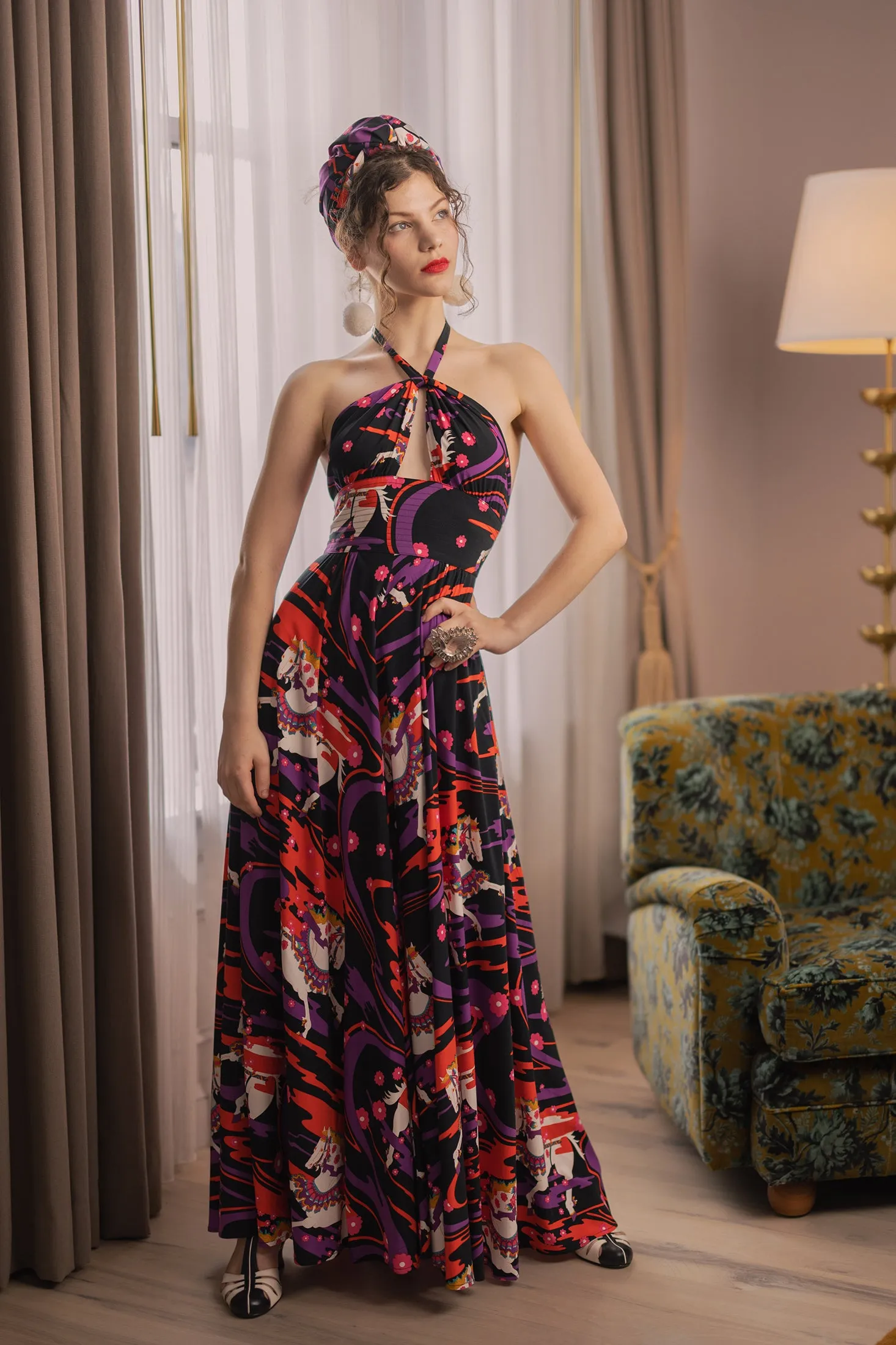 Lucky Yves Dress - Carousel Ponies - Final Sale sold by Trashy Diva product image thumbnail 2