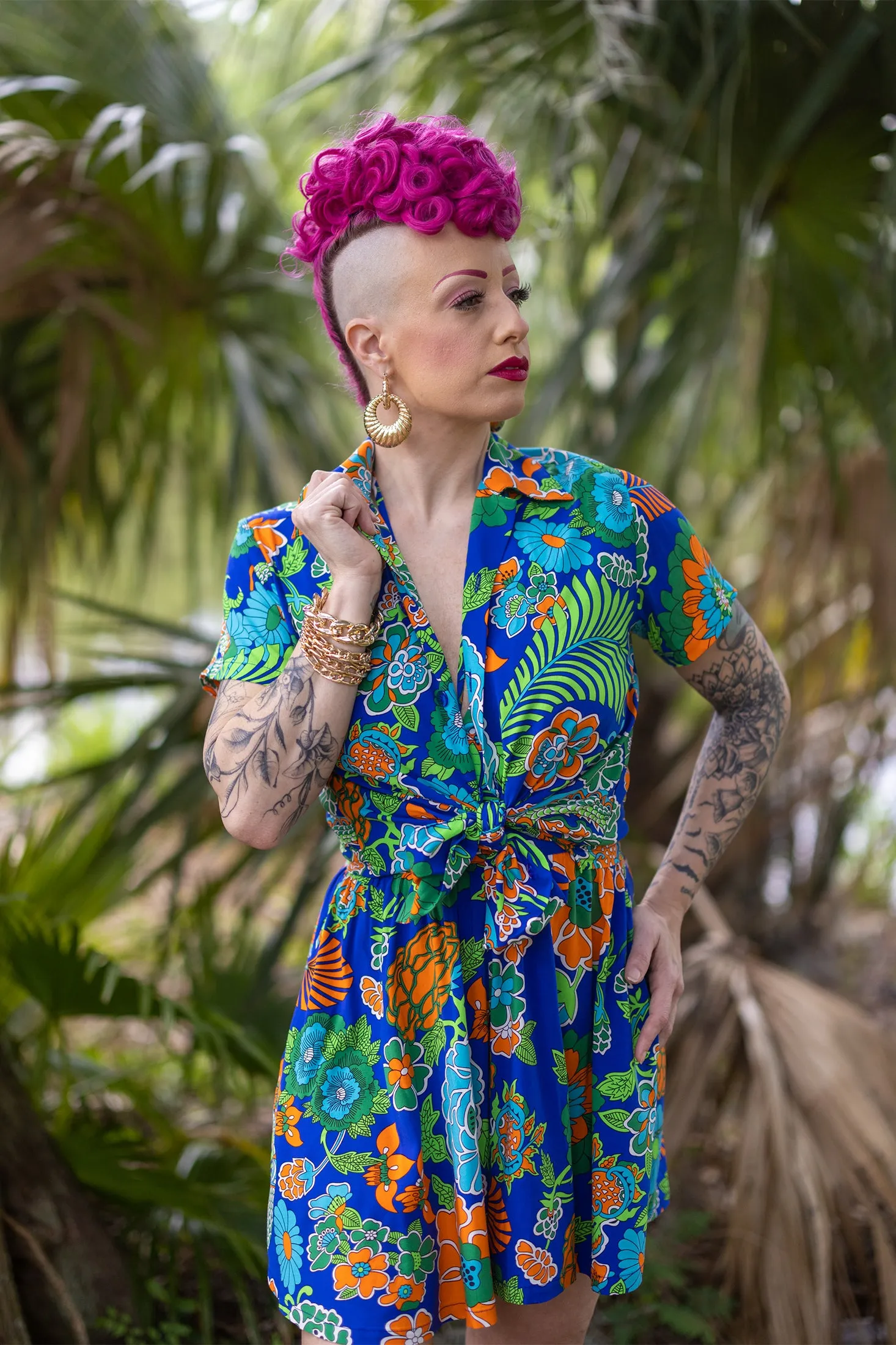 Freddy Shirt - Dragon Flower - Final Sale sold by Trashy Diva product image thumbnail 3