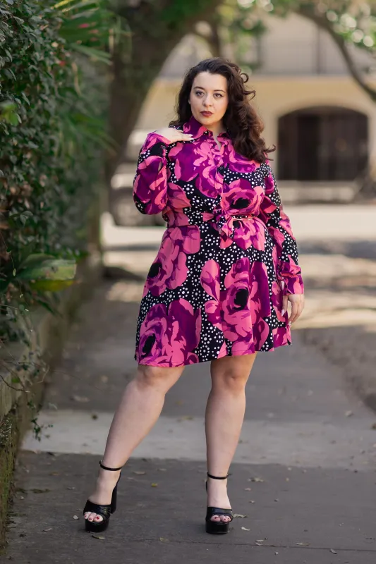 Dagger Blouse - Polka Dot Rose - Final Sale sold by Trashy Diva