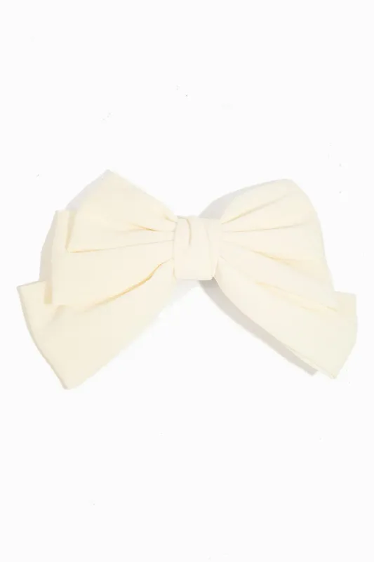 Ivory Ribbon Hair Clip sold by Trashy Diva