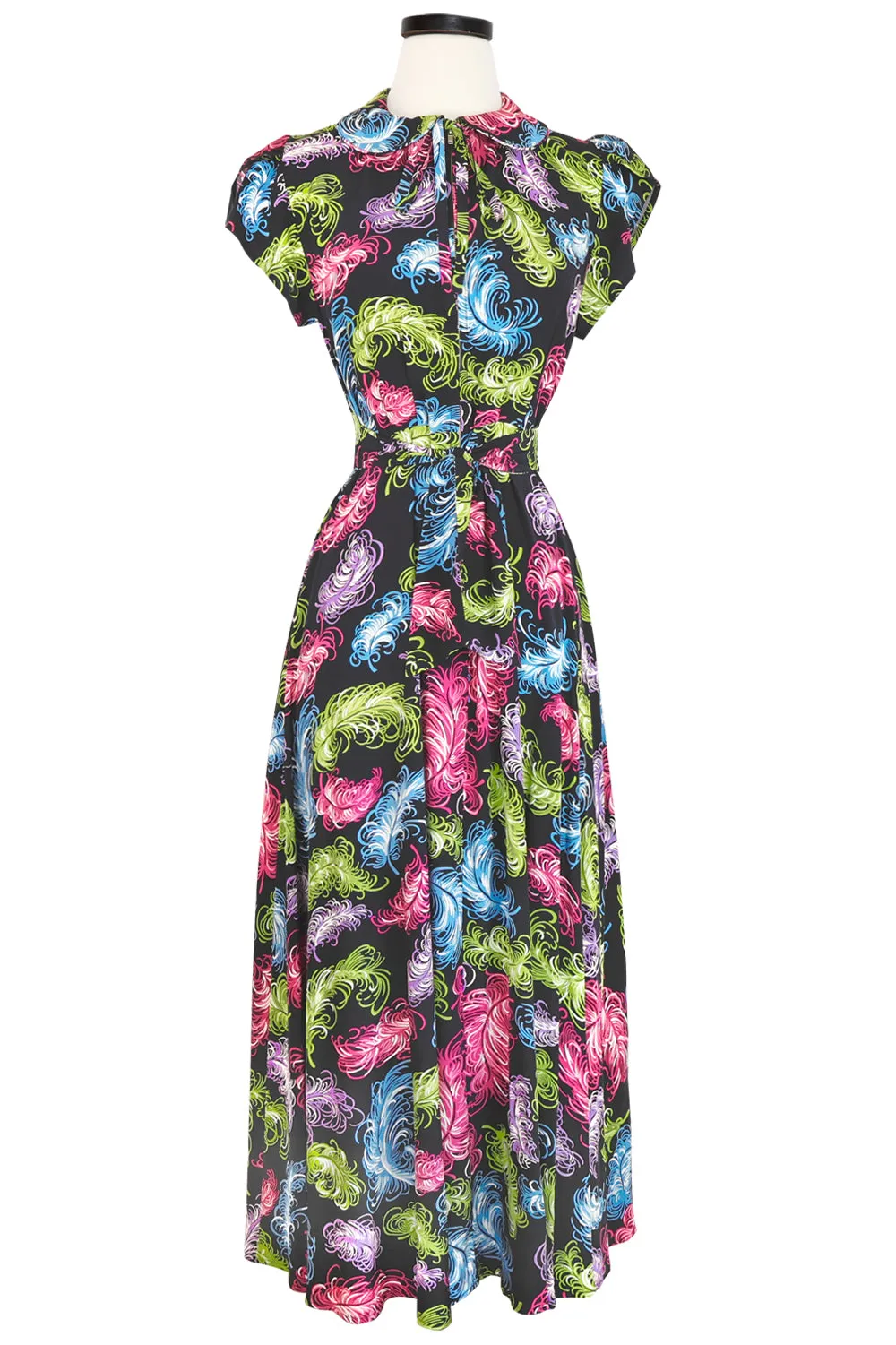 30s Dressing Gown - French Feathers sold by Trashy Diva product image thumbnail 4