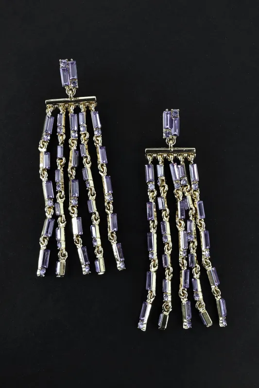 Baguette Beads Drop Earrings sold by Trashy Diva