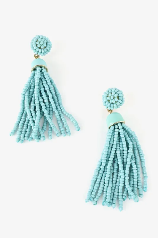 Beaded Tassel Earrings sold by Trashy Diva