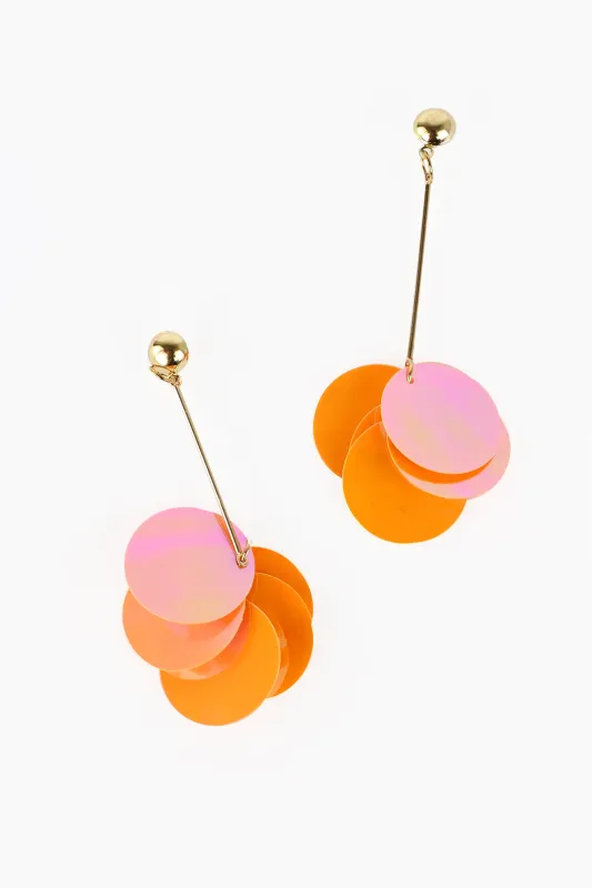 Long Sequin Disc Drop Earrings sold by Trashy Diva