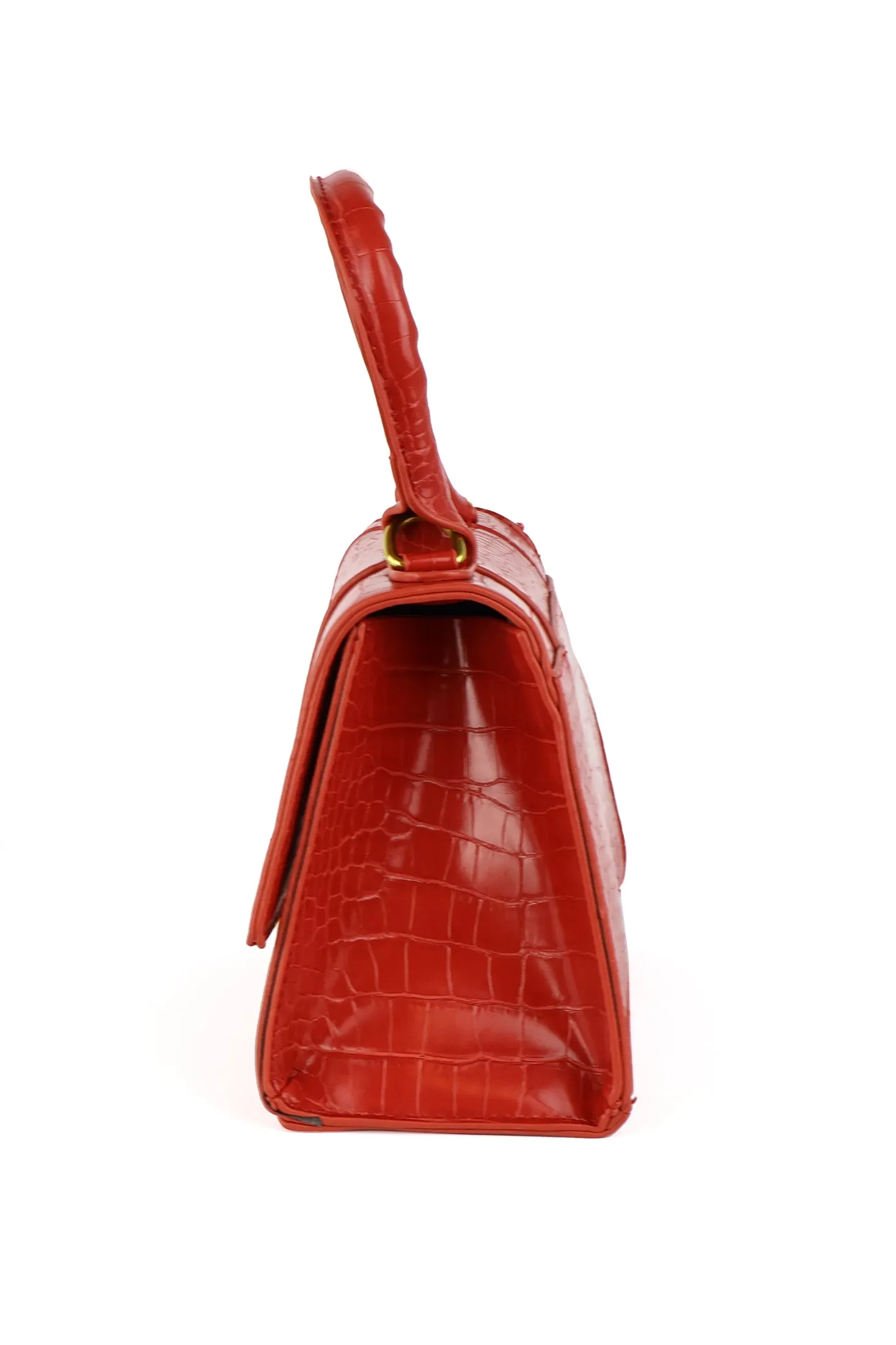 Nima Croc Brass Ring Handbag sold by Trashy Diva product image thumbnail 2