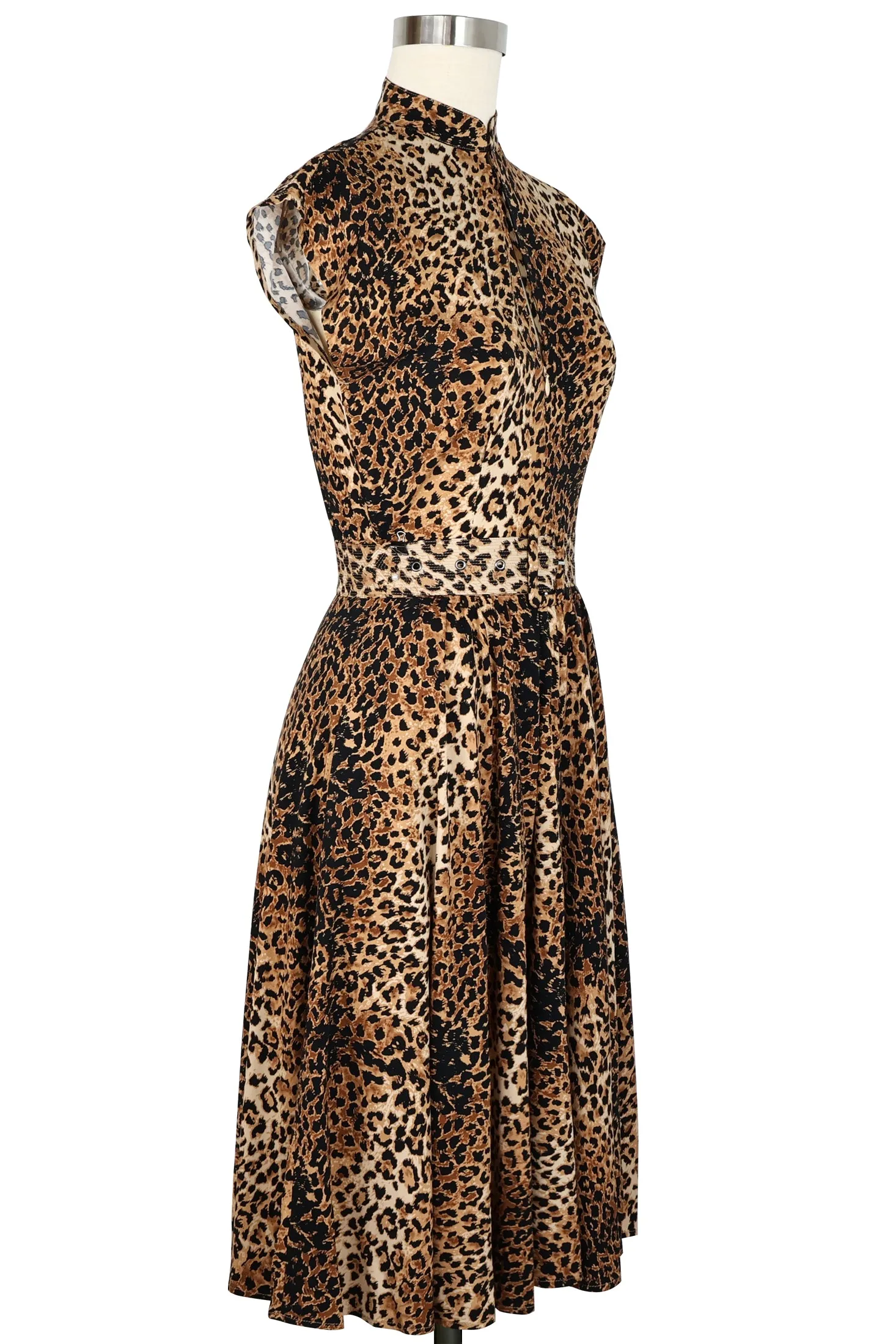 Zip Front Marie Dress - Leopard Print sold by Trashy Diva product image thumbnail 5