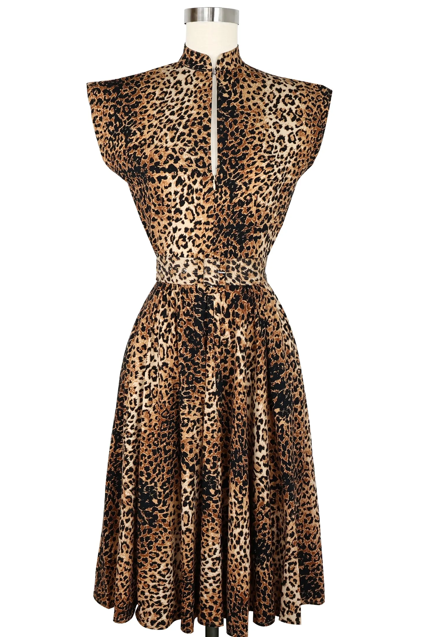 Zip Front Marie Dress - Leopard Print sold by Trashy Diva product image thumbnail 4