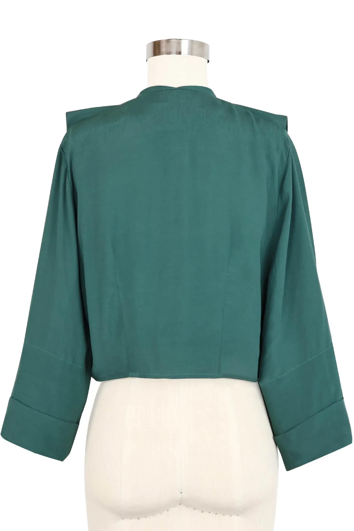 Draped Front Jacket - Light Hunter Green - Sale sold by Trashy Diva product image thumbnail 5