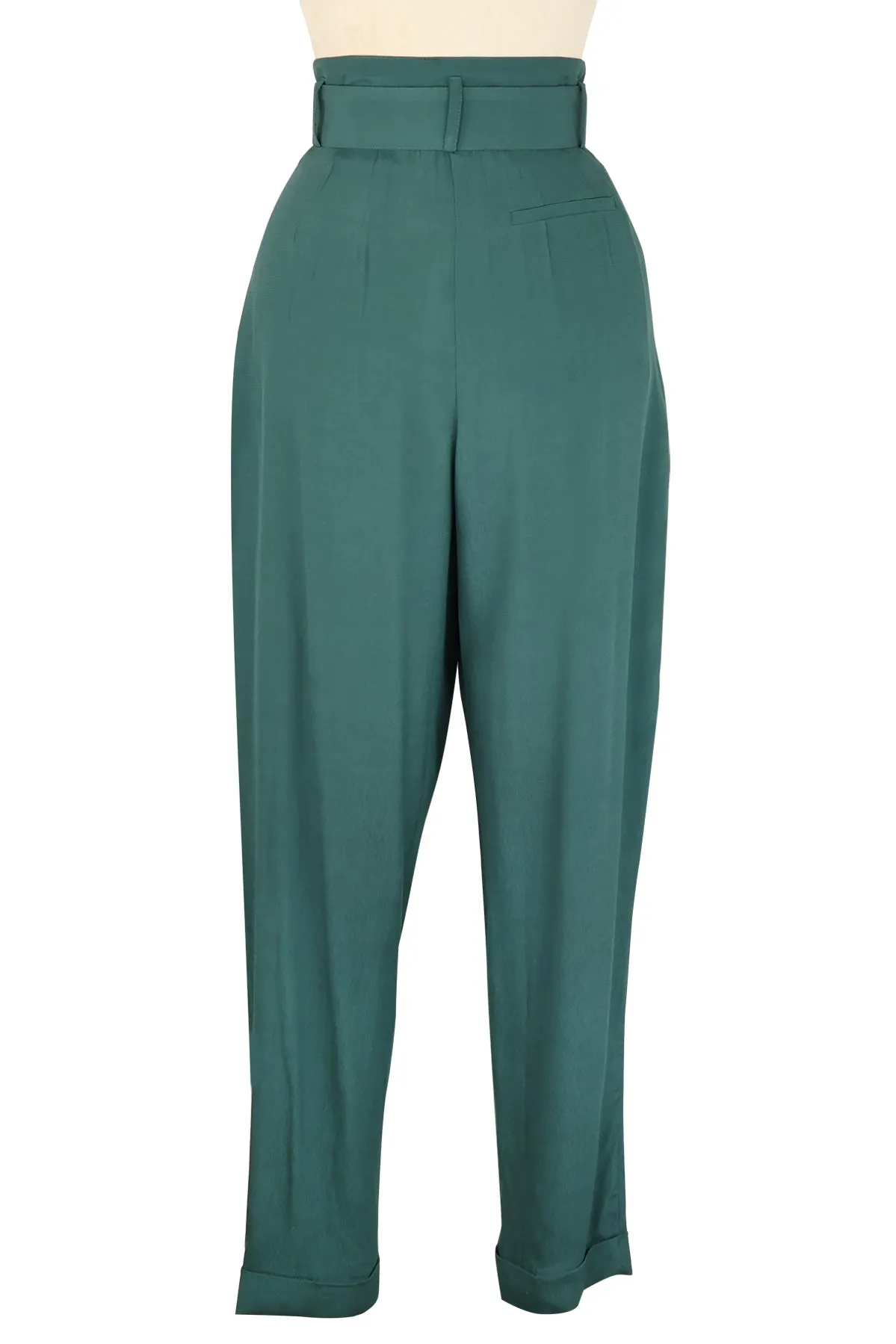 High Waist Trouser - Light Hunter Green - Sale sold by Trashy Diva product image thumbnail 5