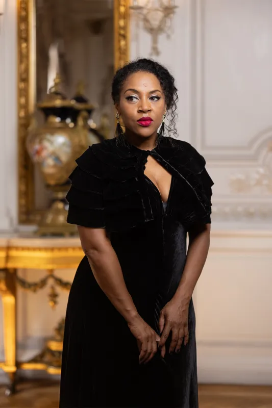 Velvet Ruffled Cape - Black Velvet sold by Trashy Diva