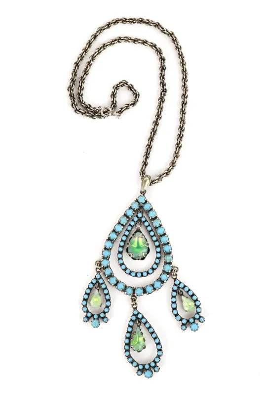 De Luxe Gypsy Teardrop Pendant Necklace sold by Trashy Diva