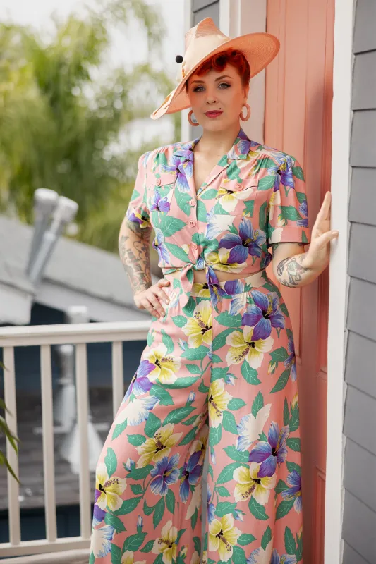 Pinup Pocket Top - Hibiscus - Sale sold by Trashy Diva