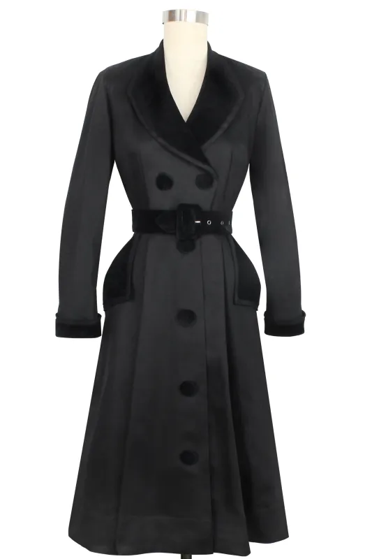 Fontaine Coat Dress - Black - Final Sale made by Trashy Diva