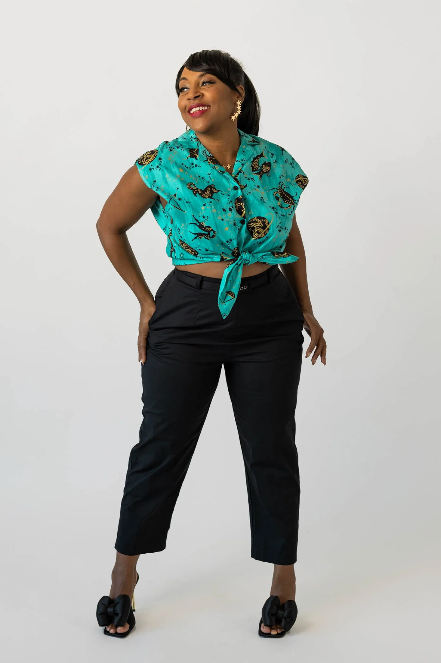 Capri Pants - Black sold by Trashy Diva product image thumbnail 2