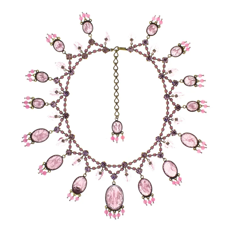 De Luxe Carved Drop Necklace made by Trashy Diva