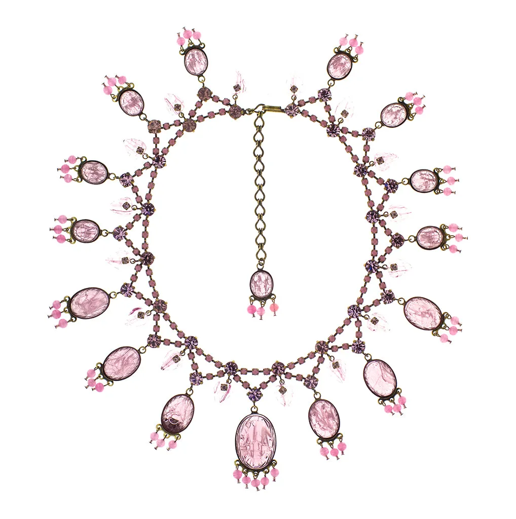 De Luxe Carved Drop Necklace sold by Trashy Diva