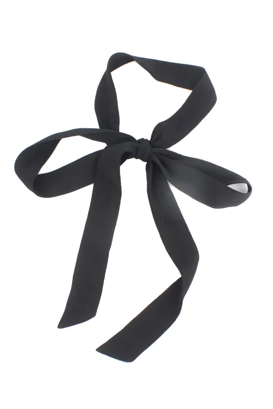 Skinny Necktie Scarf - Black sold by Trashy Diva