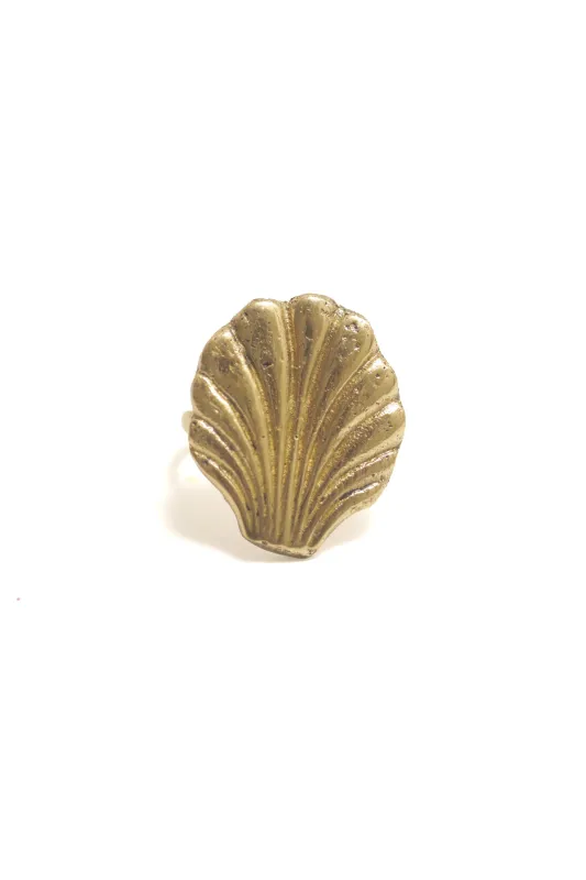 Brass Shell Ring sold by Trashy Diva