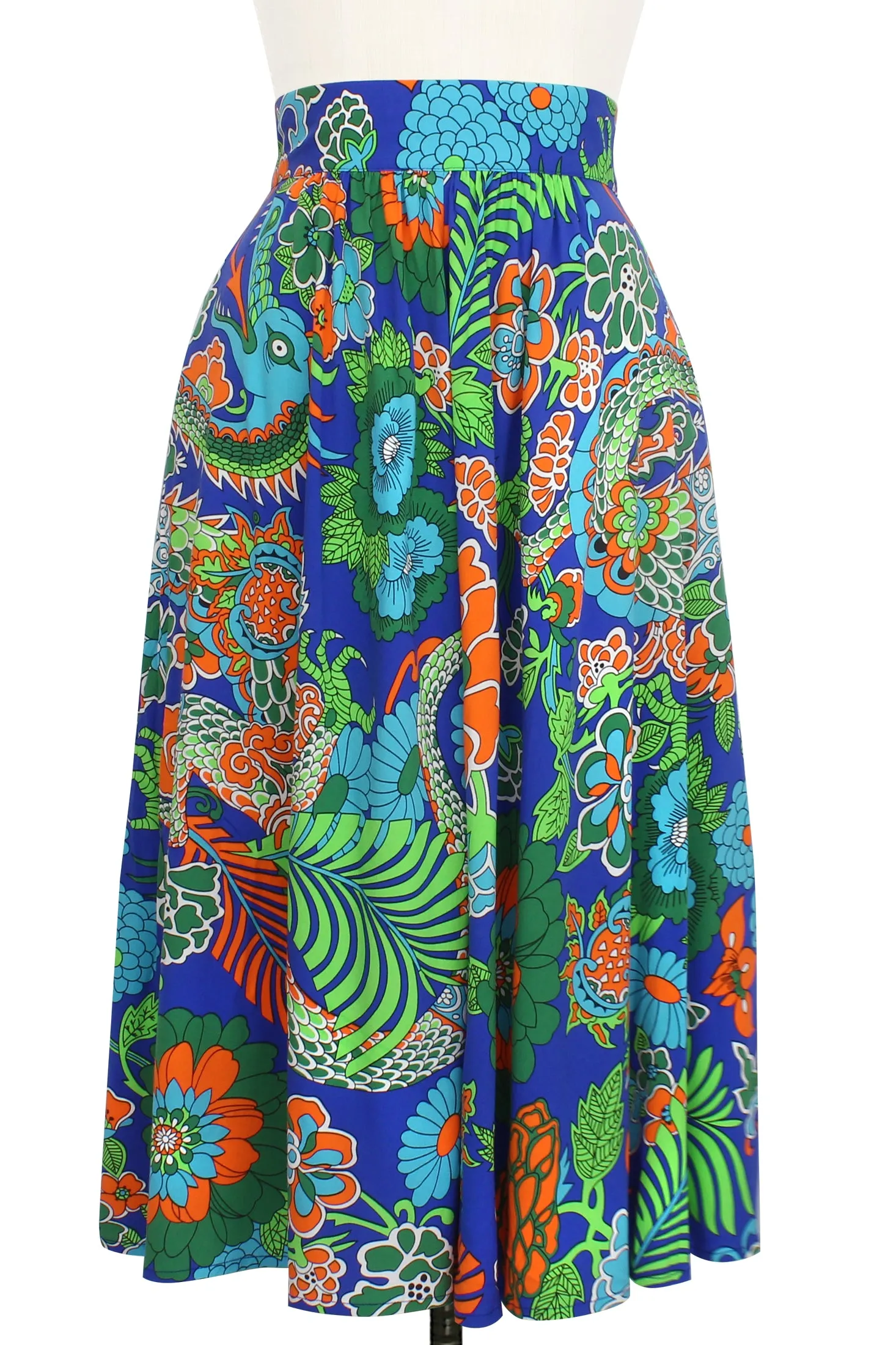 High Waist Skirt - Dragon Flower - Final Sale sold by Trashy Diva product image thumbnail 3