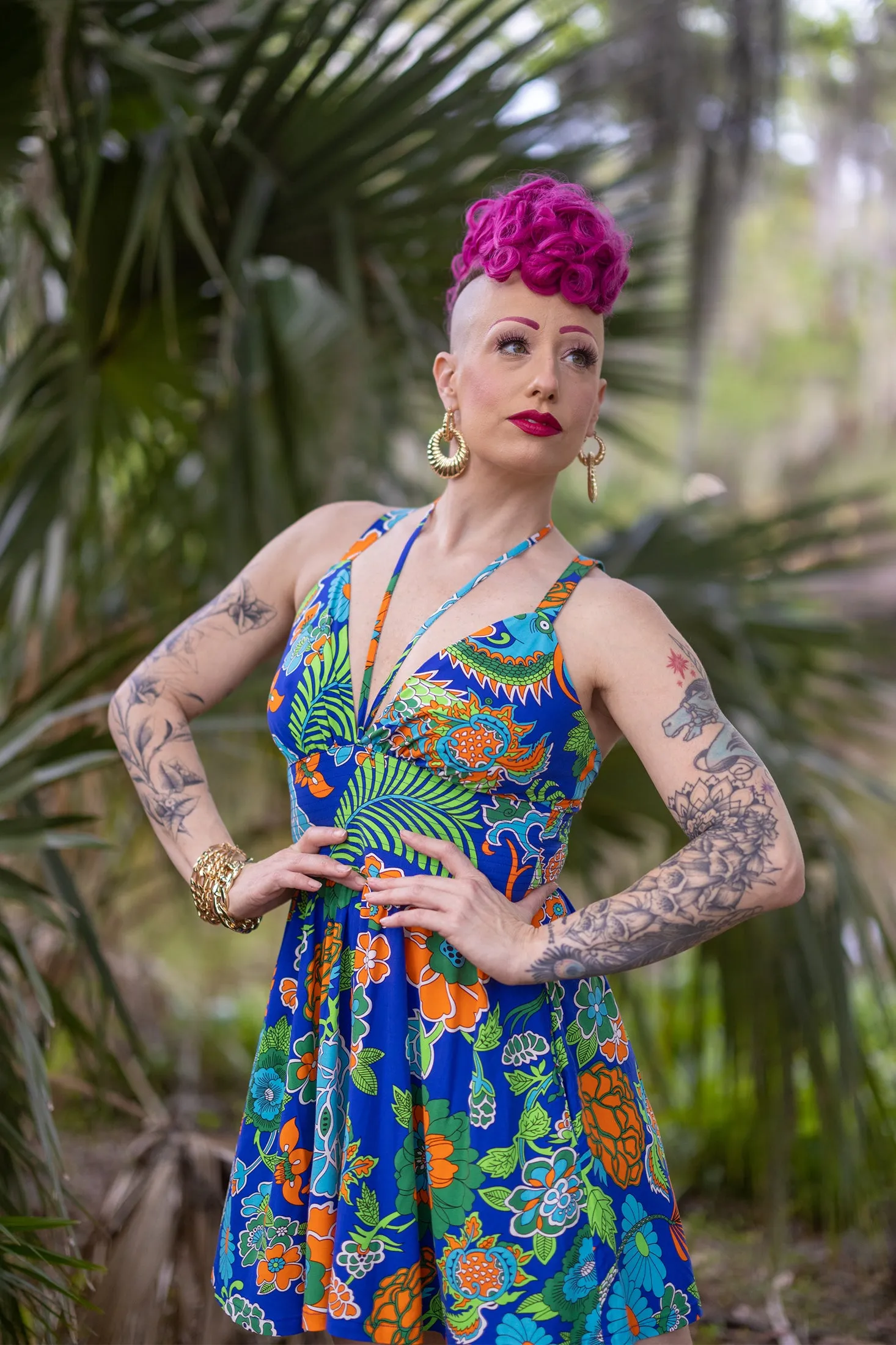 Minda Romper - Dragon Flower - Final Sale sold by Trashy Diva product image thumbnail 2