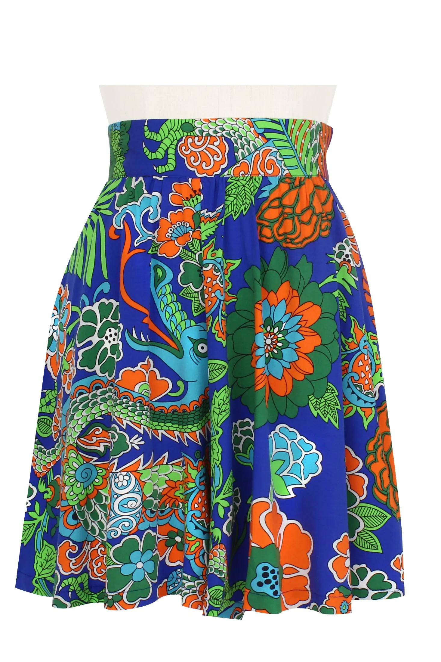 High Waist Shorts - Dragon Flower - Final Sale sold by Trashy Diva product image thumbnail 3