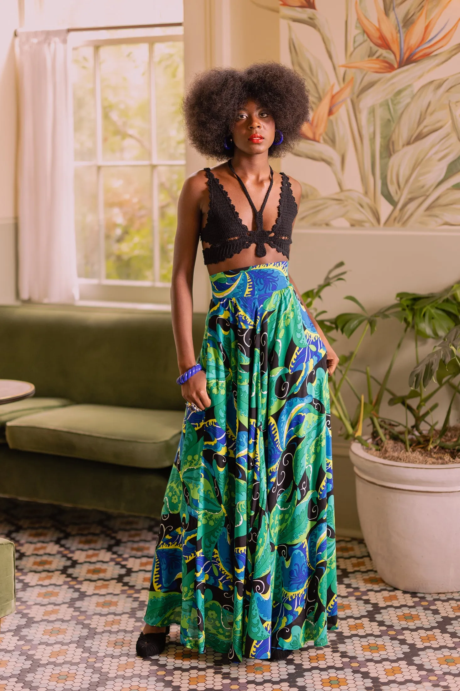 Get Lucky Skirt - Psychedelic Butterflies - Final Sale sold by Trashy Diva product image thumbnail 2