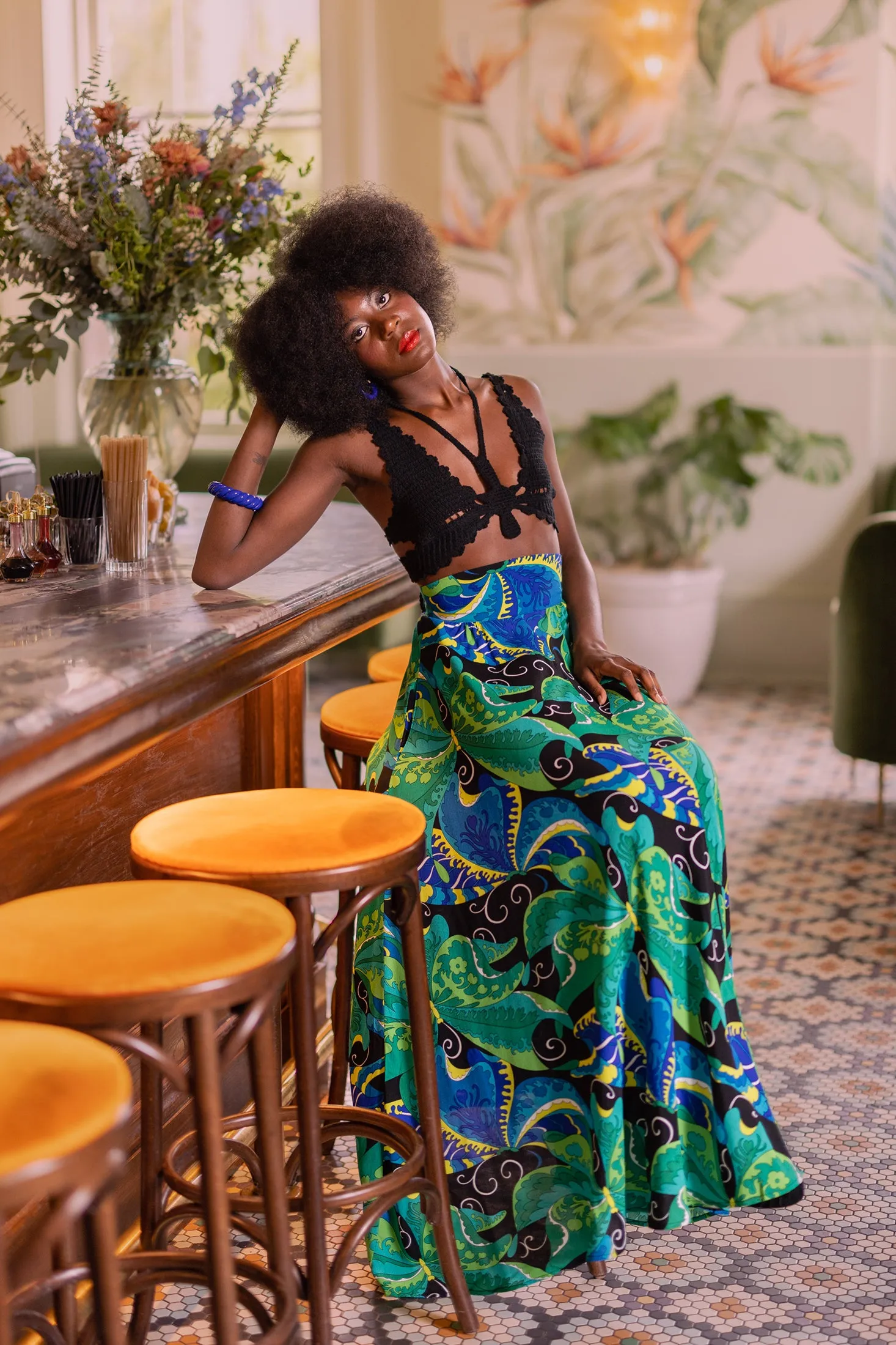 Get Lucky Skirt - Psychedelic Butterflies - Final Sale sold by Trashy Diva product image thumbnail 3