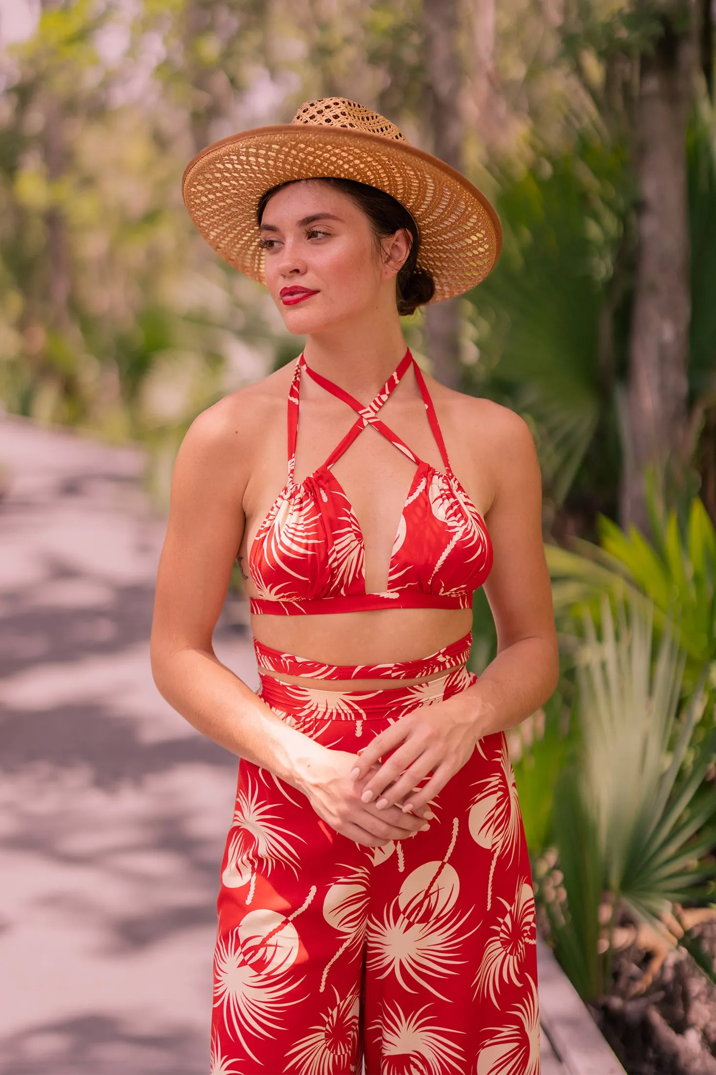 Esther Halter Top - Polka Dot Palms - Final Sale sold by Trashy Diva product image thumbnail 5