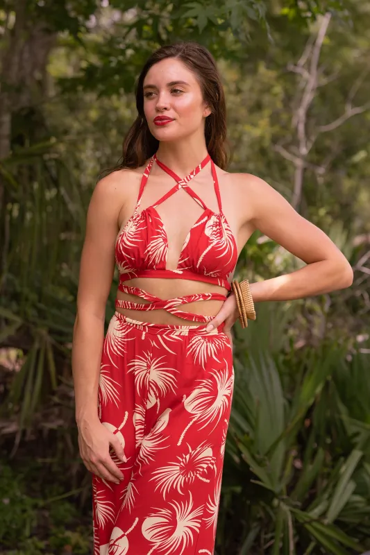 Esther Halter Top - Polka Dot Palms - Final Sale sold by Trashy Diva