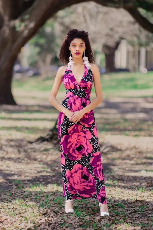 Summer Love Halter Dress - Polka Dot Rose - Final Sale sold by Trashy Diva