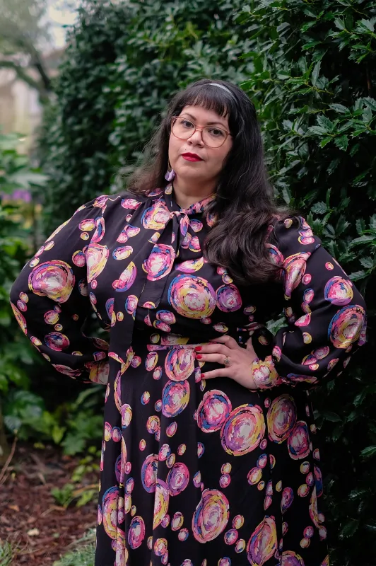 Secretary Blouse - Bubbles - Final Sale sold by Trashy Diva