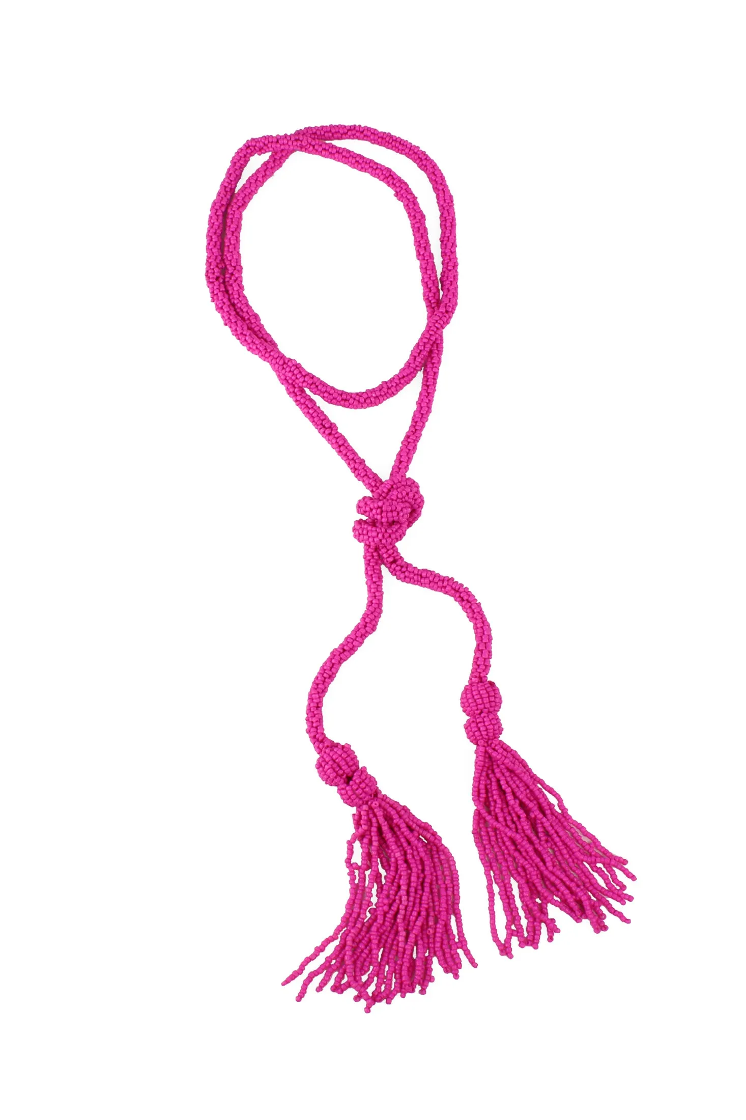 Seed Bead Tassel Necklace sold by Trashy Diva