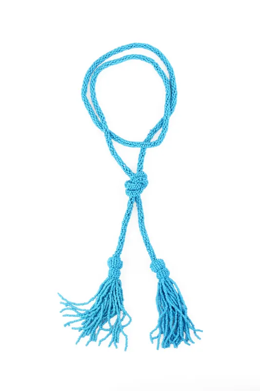 Seed Bead Tassel Necklace sold by Trashy Diva