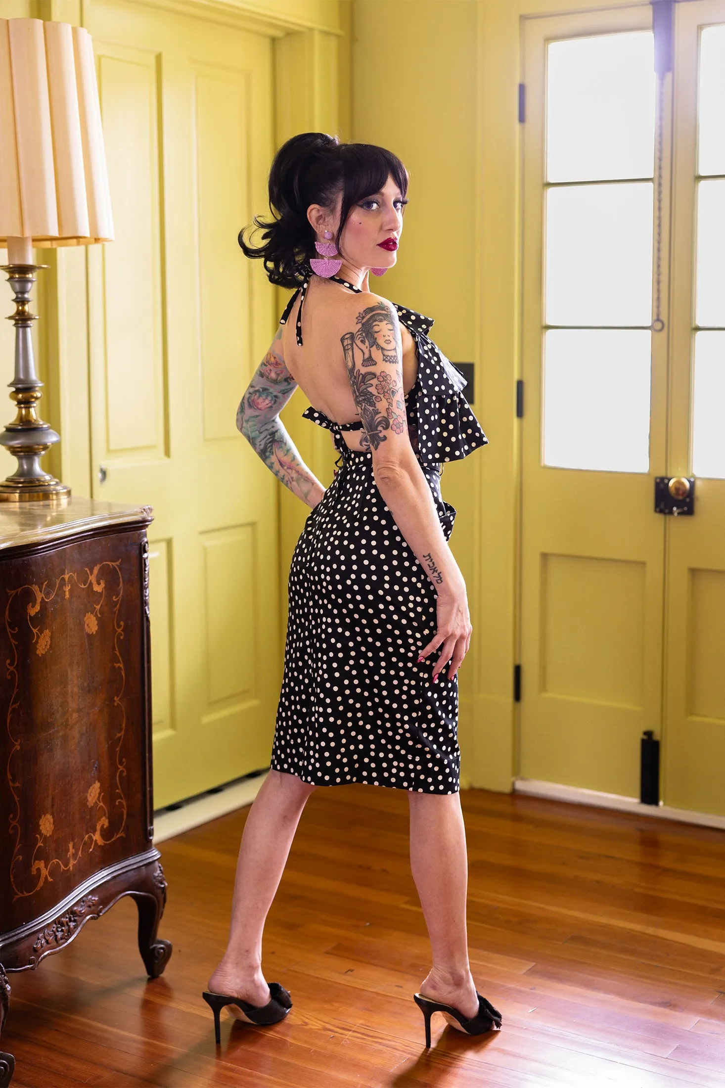 Pocket Skirt - Lucille Dots sold by Trashy Diva product image thumbnail 3