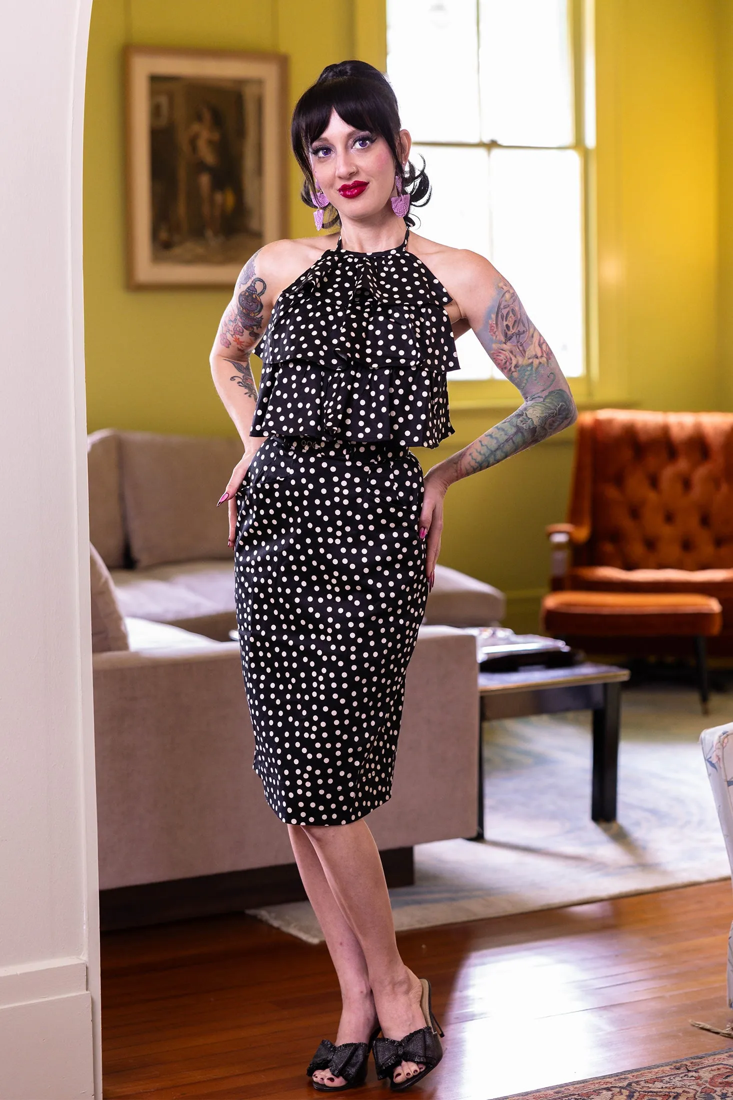 Pocket Skirt - Lucille Dots sold by Trashy Diva product image thumbnail 4