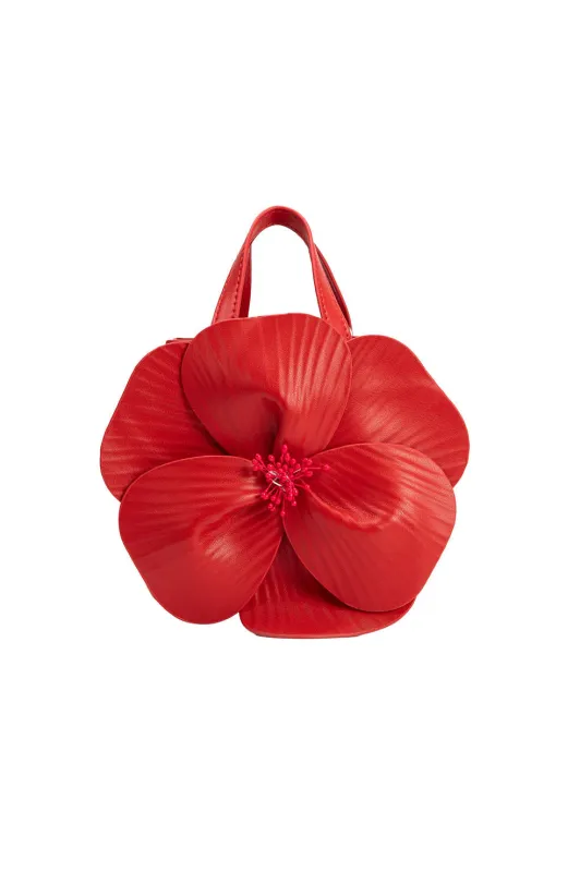 Melie Bianco Monroe Flower Vegan Leather Top Handle Bag made by Melie Bianco