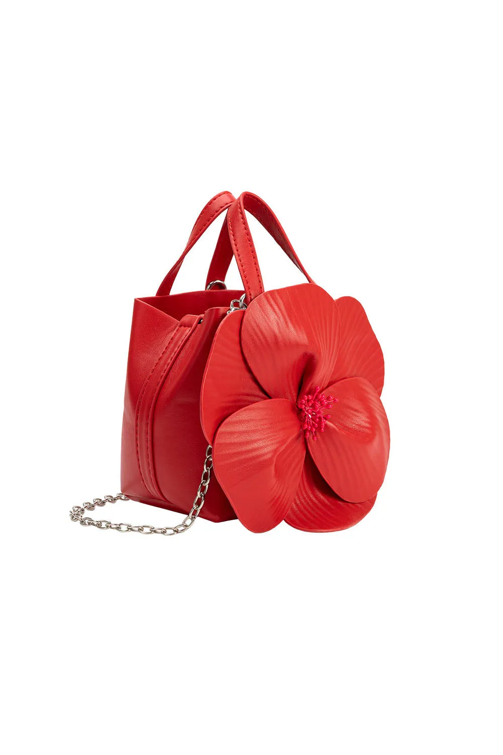Melie Bianco Monroe Flower Vegan Leather Top Handle Bag sold by Trashy Diva product image thumbnail 2