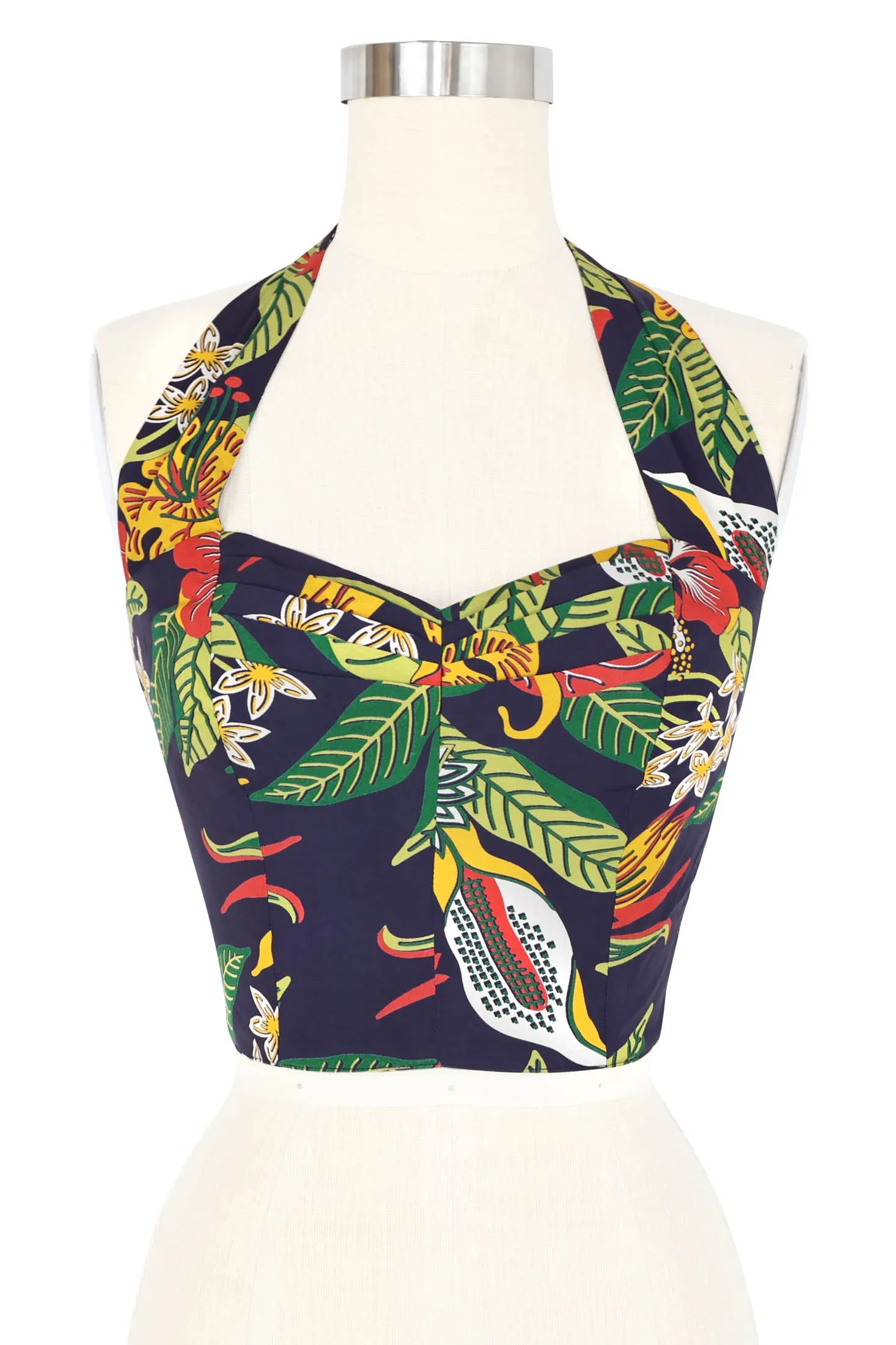 Lena Halter Top - Tiki Floral sold by Trashy Diva product image thumbnail 2