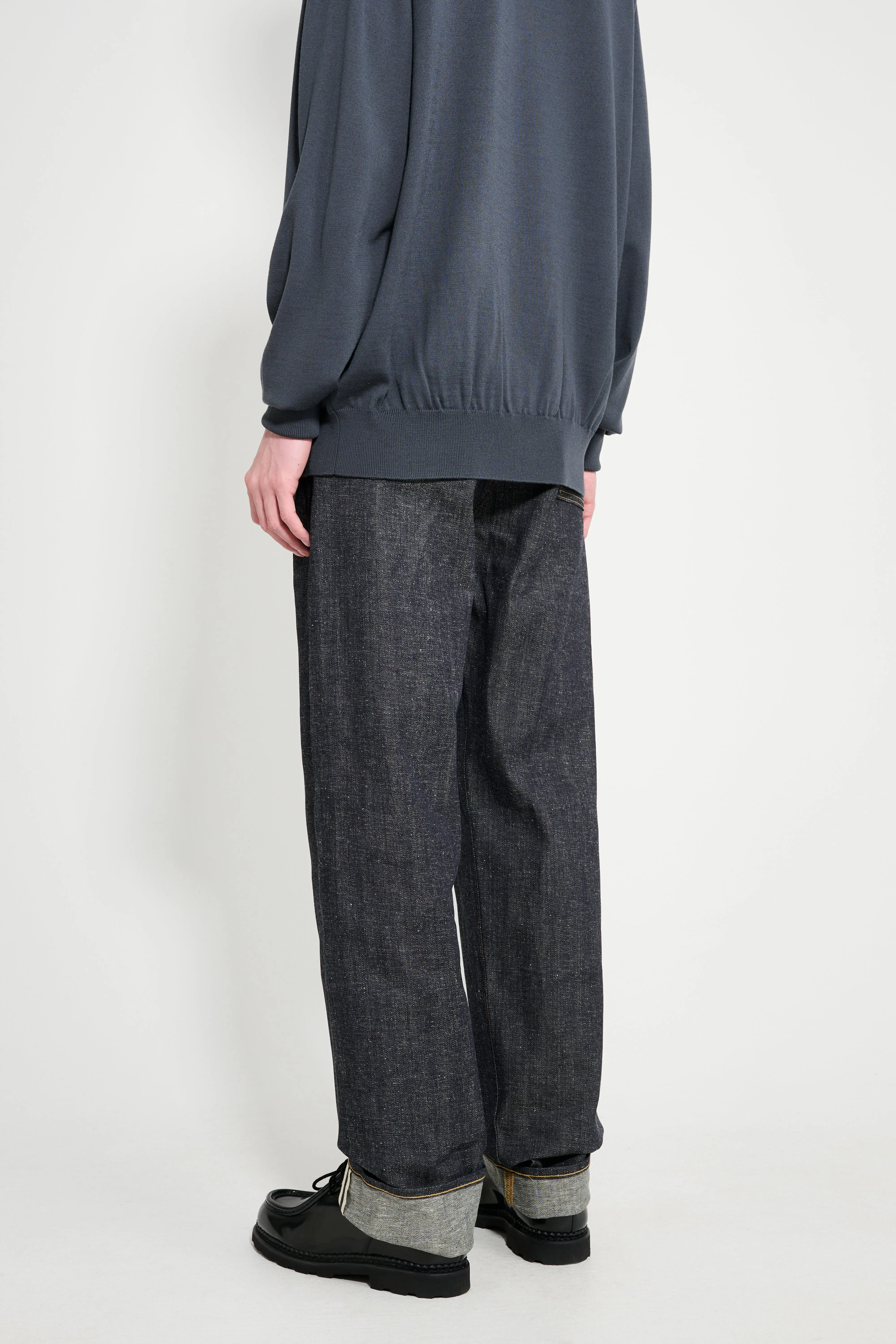 Taiga Takahashi Denim Trousers Raw Indigo sold by Tres Bien product image thumbnail 2