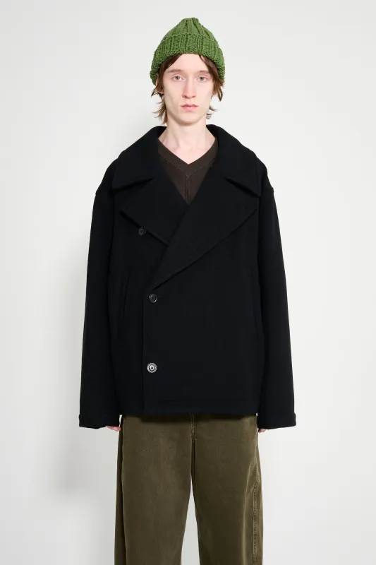 Lemaire Boxy Peacoat Black made by Lemaire