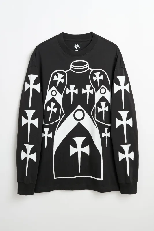 The Trilogy Tapes Tunic Longsleeve T-shirt Black sold by Tres Bien